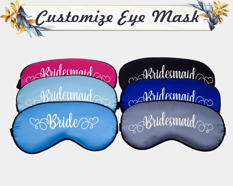Personalized Sleep Mask Custom Eye Mask Custom Sleep Masks Etsy