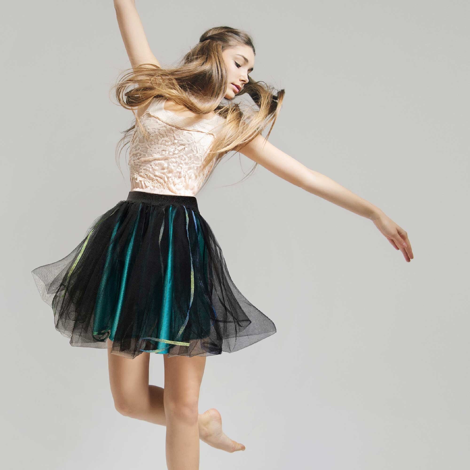 Acheter Jupe Tutu de danse de Ballet pour enfants filles, jupe classique de  base en Tulle à 4 couches, jupe d'entraînement de Ballet