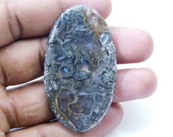 Gemstone Jewelry Loose Gemstone Natural Marcasite Oval Shape Smooth Cabochon Marcasite Cabochons C3949 AAA Quality 40x24.5x5 MM Size