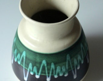 Vintage ceramic vase from the 1970s, marked, mid century