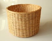 Flower pot from pasture, rattan,basket, BOHO, hand braided, vintage, planter wicker