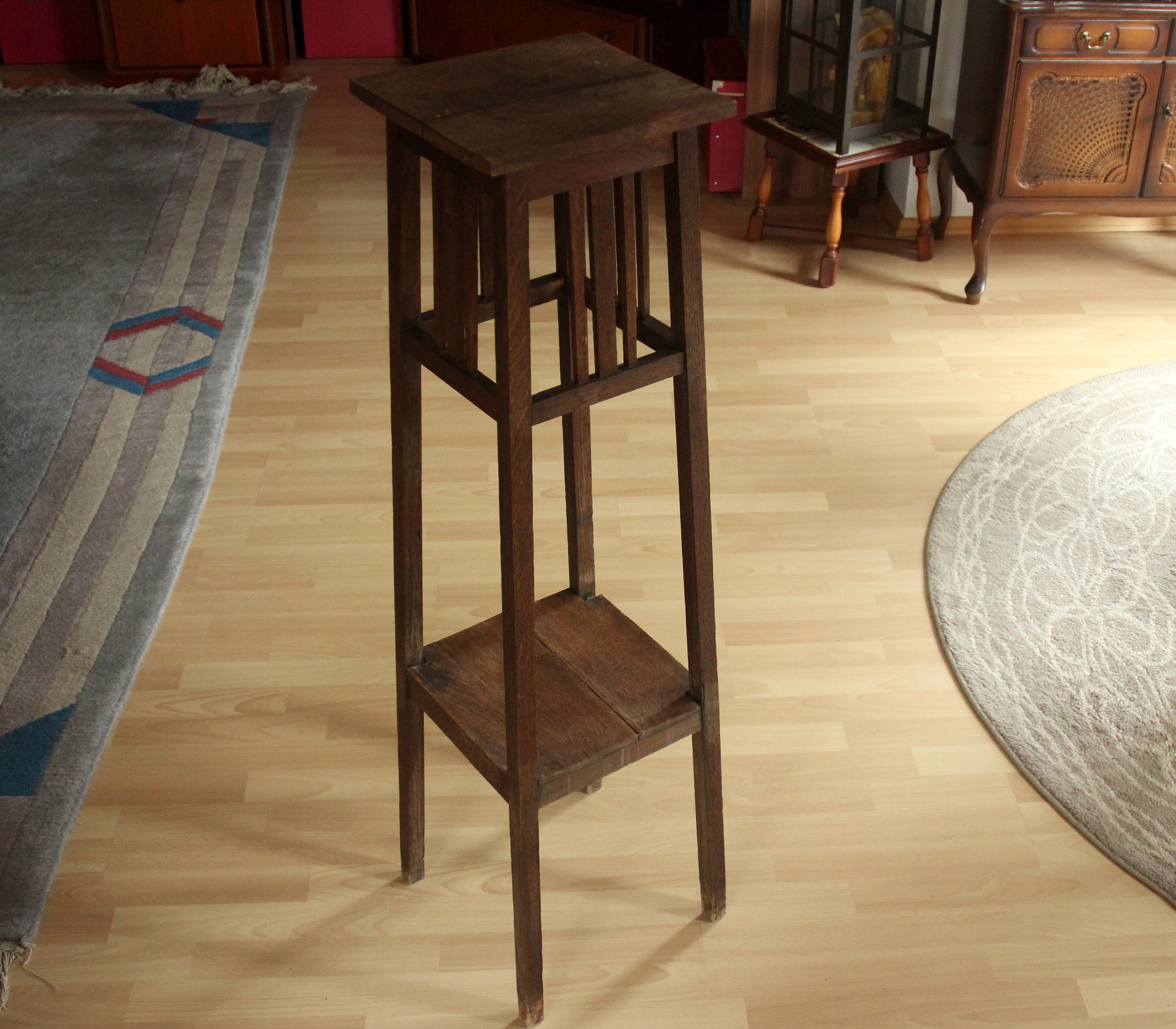 Art Deco Bauhaus Blumenhocker Holz stabil Blumenstnder Blumensule aus den  1930ern, wooden plant stand art deco - Etsy.de
