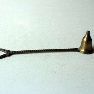 Dekorativer Messing Kerzenlöscher aus den 1960ern, Vintage - mid century, brass candle snuffer
