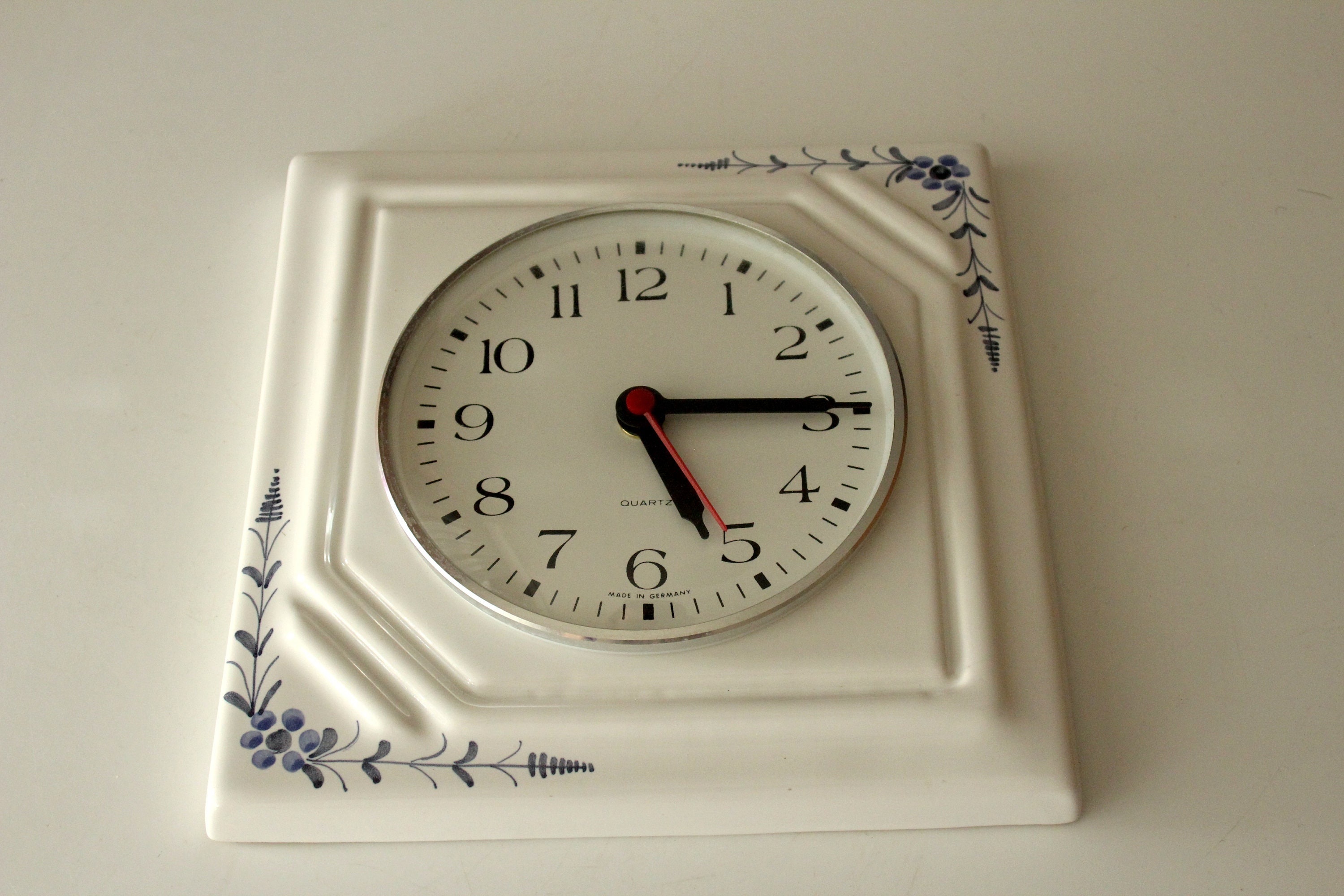 Reloj de cocina de cerámica muy decorativo reloj de pared | Etsy