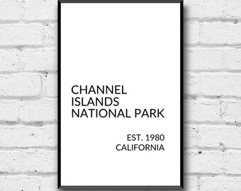 Channel Islands National Park Art Print: Simple Office Decor (Digital Download)