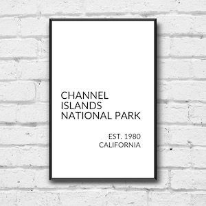 Channel Islands National Park Art Print: Simple Office Decor (Digital Download)