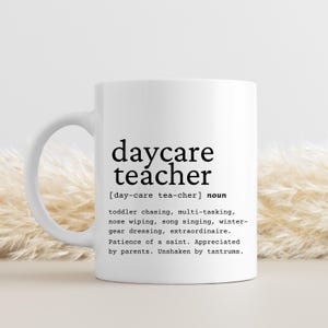 Daycare Teacher Mug, Daycare Teacher Definition, Daycare Teacher Gift Idea, Daycare Provider Gift, Gift for Daycare Provider, Daycare Mug