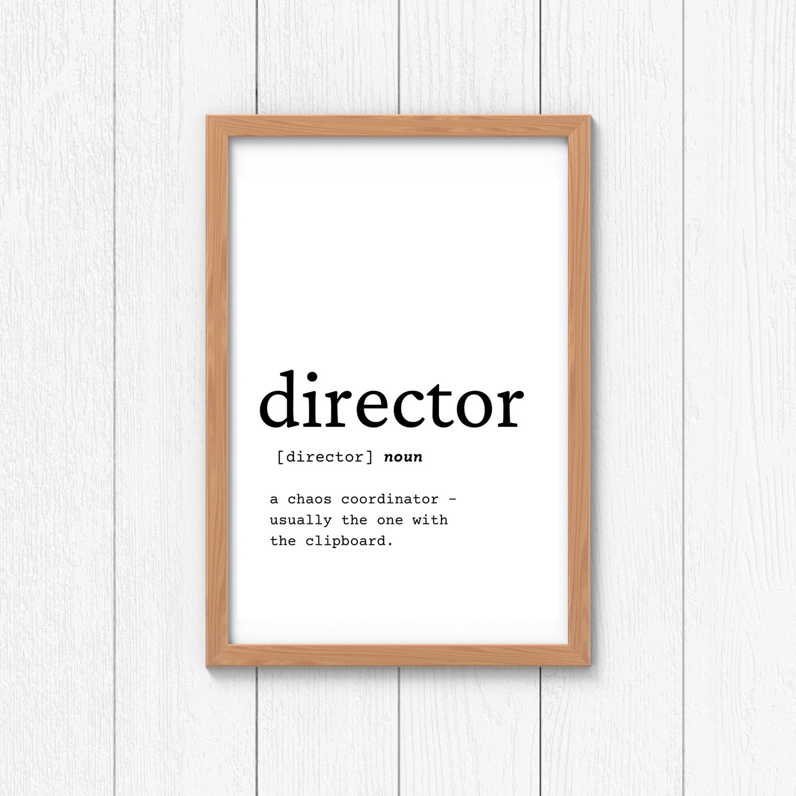 Director Definition Wall Art, Director Gift Idea, Director Digital