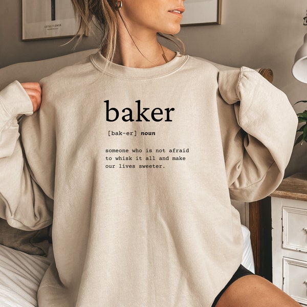 Baker Sweatshirt, Baker Crewneck, Baker Gift Idee, Baker Funny Gift, Baker Funny, Cadeau voor Baker, Baker Funny Sweatshirt, Baker Shirt