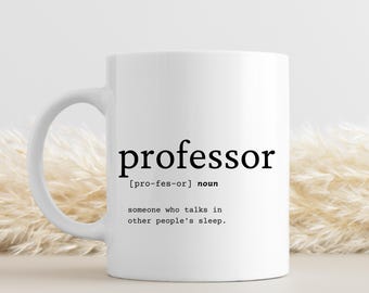 Professor definitie mok, professor mok, cadeau voor professor, professor cadeau-idee, grappig professor cadeau, college afstuderen grappig cadeau-idee
