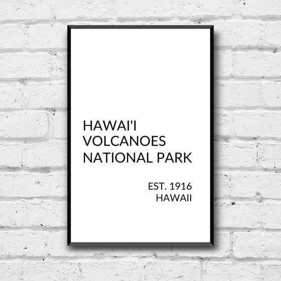 Hawaii Volcanoes National Park Wall Art Hawaii Volcanoes Etsy