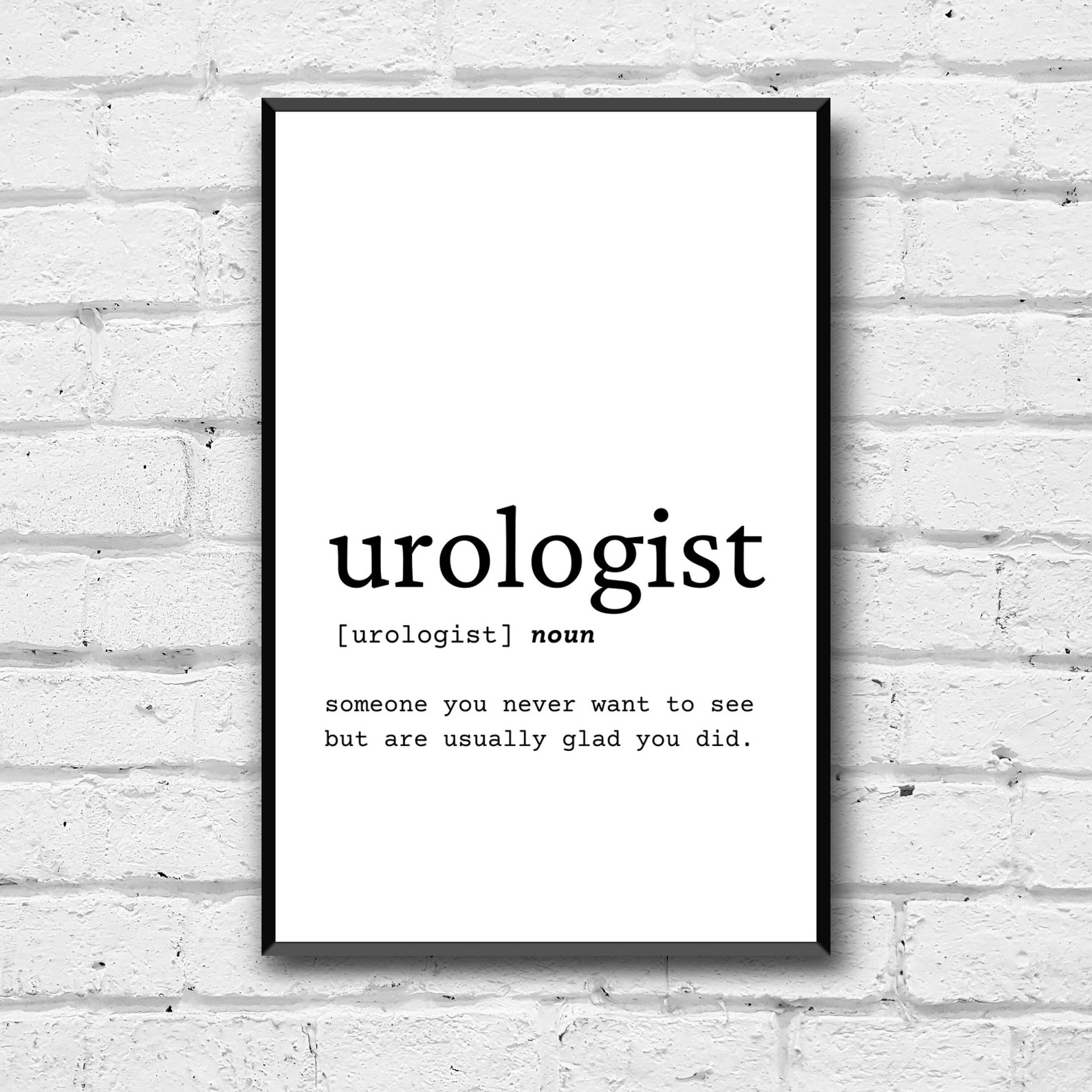 Urologist Definition Wall Art, Urologist Gift Idea, Urologist Digital