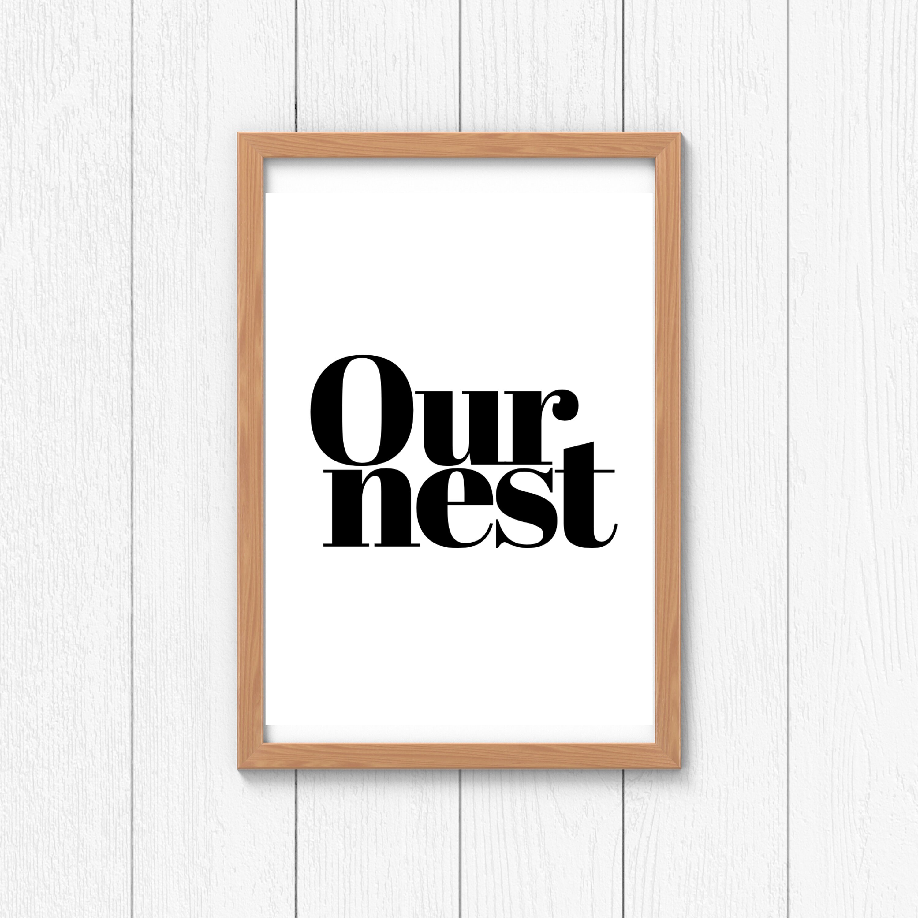 Our Nest Wall Art Digital Download Home Decor Digital Etsy UK