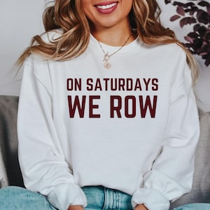 Minnesota Gophers Football Sweatshirt, Golden Gopher Football Sweatshirt, Gopher Football Crewneck, On Saturdays We Row Sweatshirt