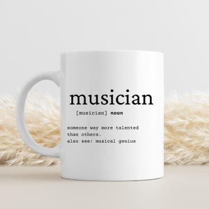 Musician Mug, Musician Definition, Musician Gift, Musician Simple Gift, Musician Appreciation Gift, Musician Funny Definition, Music Teacher