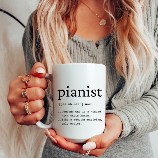 Pianist Mug, Pianist Gift Idea, Pianist Office Mug, Pianist Cup, Pianist Funny Gift, Pianist Birthday Gift, Pianist Appreciation Gift Idea