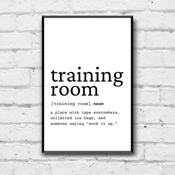 Training Room Wall Art Training Room Gift Idea Training Room Etsy