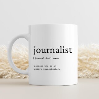Tazza Divertente Per Giornalisti – 'Journalist' – Scritta In Tedesco – 330ml – Stampata Su Entrambi I Lati