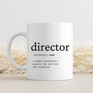 Director Definition Mug: Funny Appreciation Gift