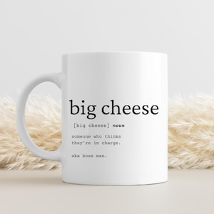 Großer Käsebecher, großer Käsegeschenk, lustiger Chefbecher, großer Käsebürobecher, lustiger Chefbecher, lustiges Chefgeschenk, lustiger Chefbecher Wertschätzung Chefbecher