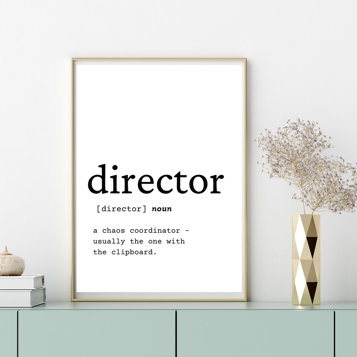 Director Definition Wall Art Director Gift Idea Director Etsy