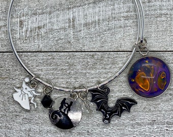 Nightmare Inspired, Halloween Themed Charm Bracelet (AJ)