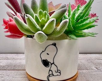 スヌーピーのビンテージセラミックプランターPeanuts スヌーピーのビンテージセラミックプランターPeanuts - メルカリ