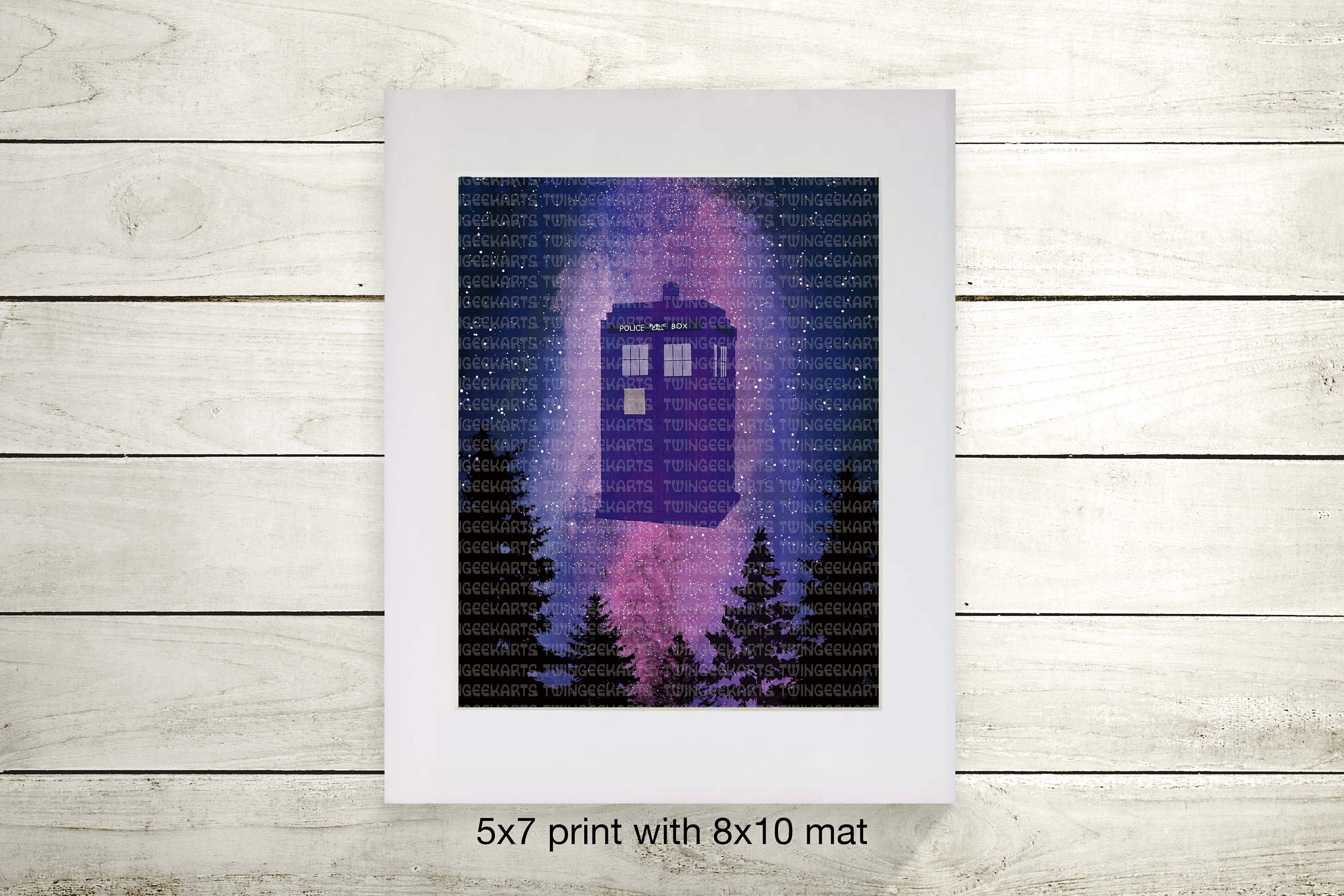 Doctor Who TARDIS Inspired, Time Lord, Art PRINT (AJ) - Etsy
