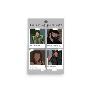 Supernatural Inspired Bad Day At Black Rock Episode Quote Poster