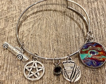 Supernatural, SPN Family, Dean Winchester, Sam Winchester, Impala, Rainbow, Charm Bracelet (AJ)