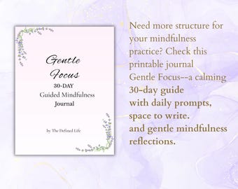 Mindfulnessdagboek van 30 dagen | Begeleide zelfzorginstructies (pdf)