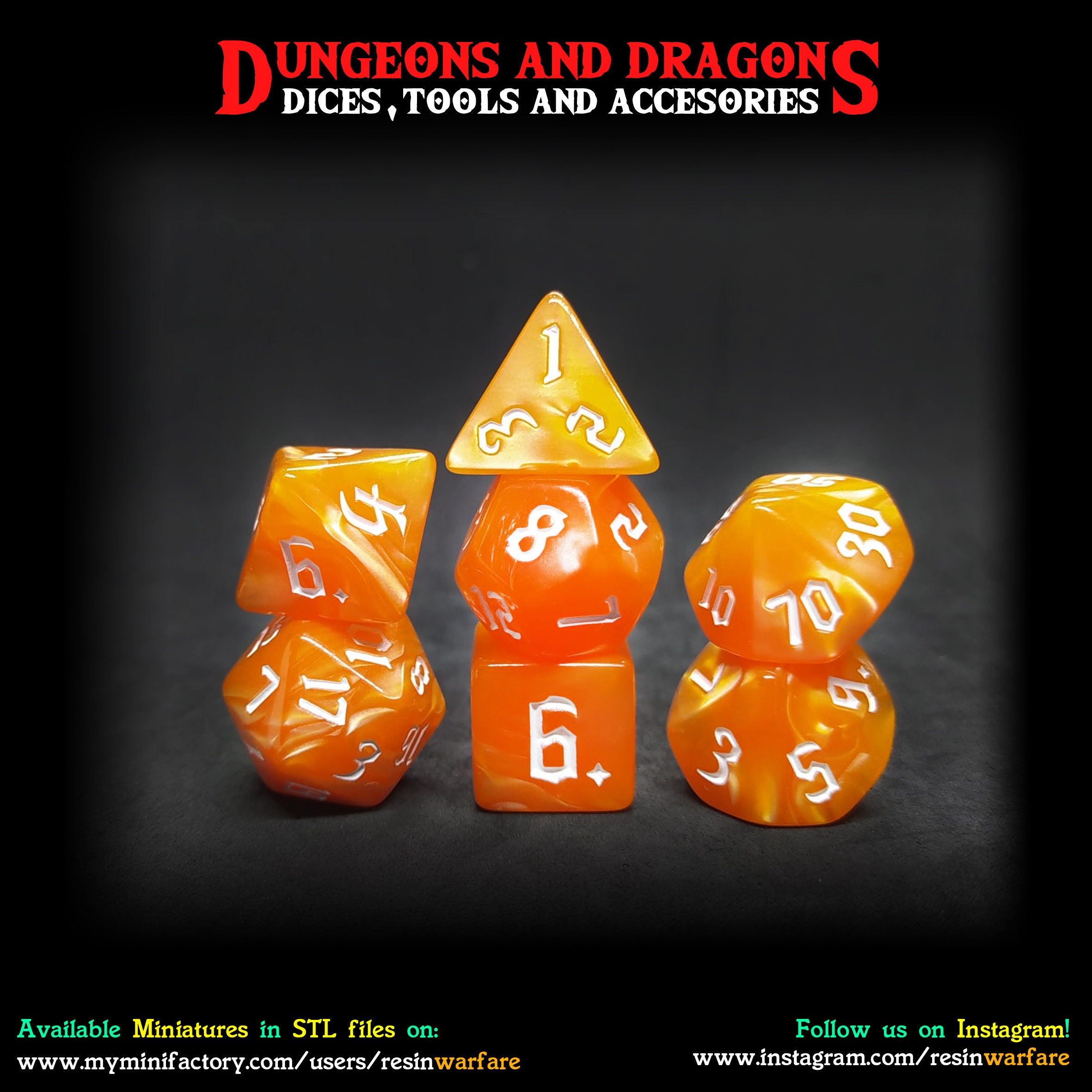 14X Polyhedral Dices Set for Dungeons & Dragons DND RPG D20 D12 D10 D8 D6 D4 