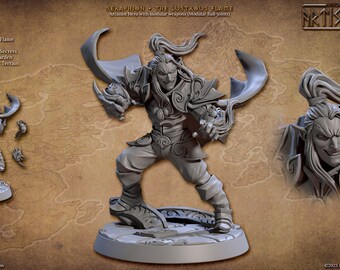 Seraphion, the Lustrous Flame, Noble Alfar, D&D, RPG