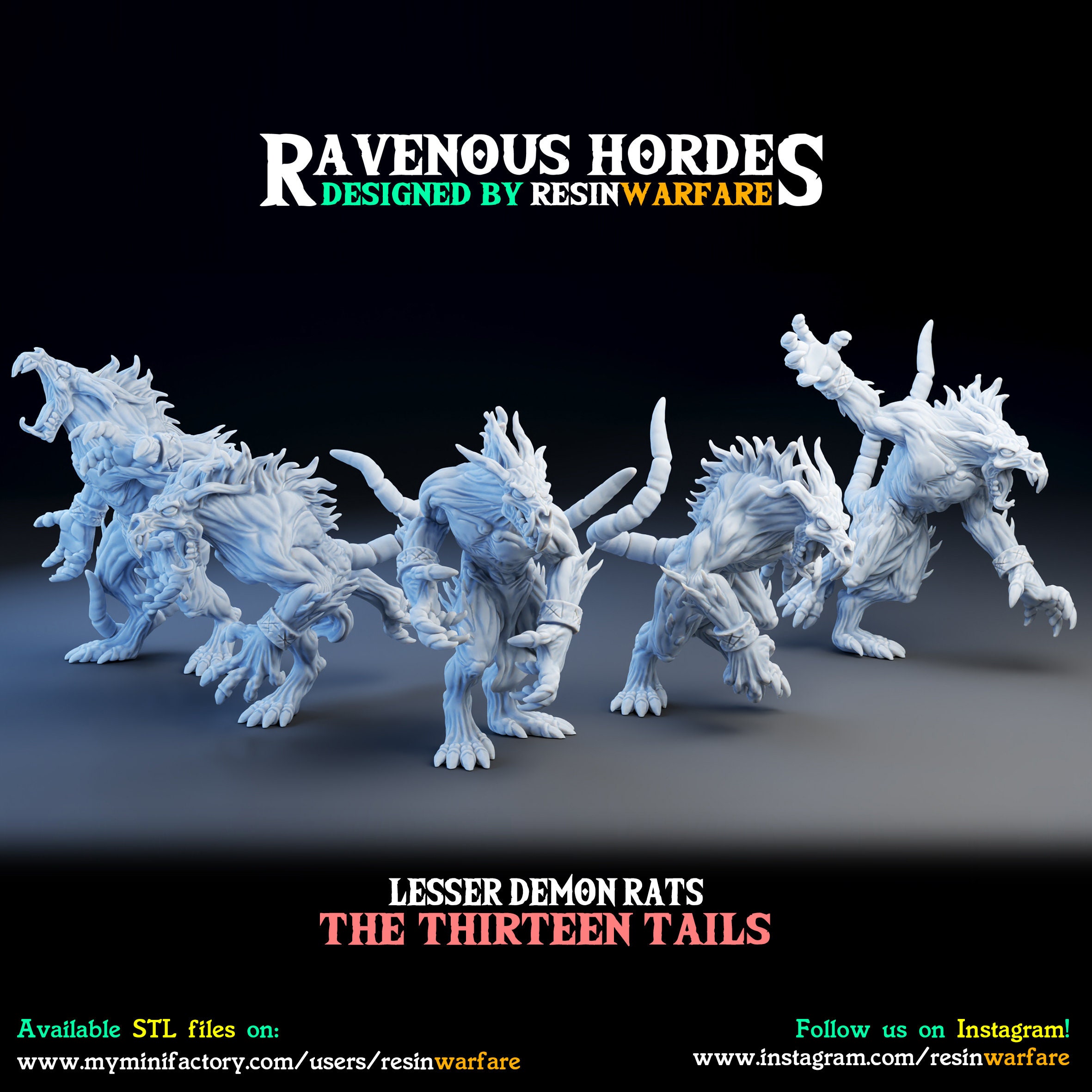 Lesser Demon Rats PRICE X5 Miniatures - Etsy