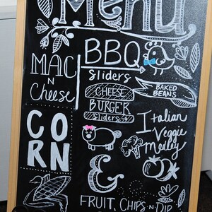 Menu Chalkboard! Specjalne menu na każdą okazję!