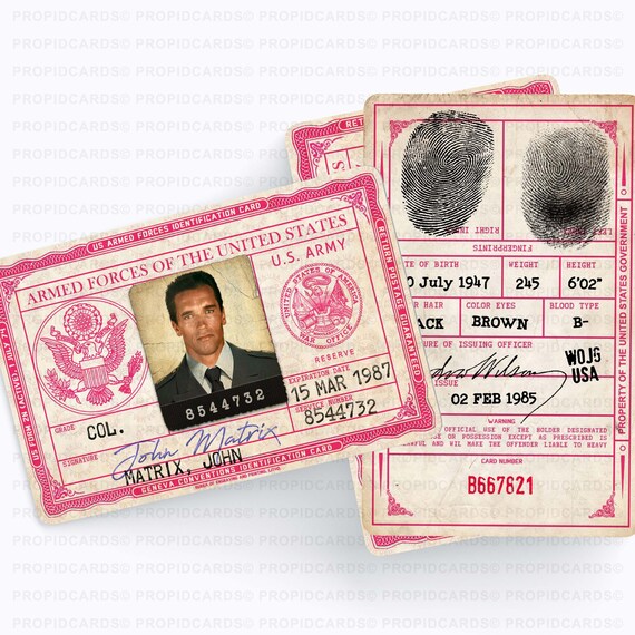 Download Fake Military Id Card