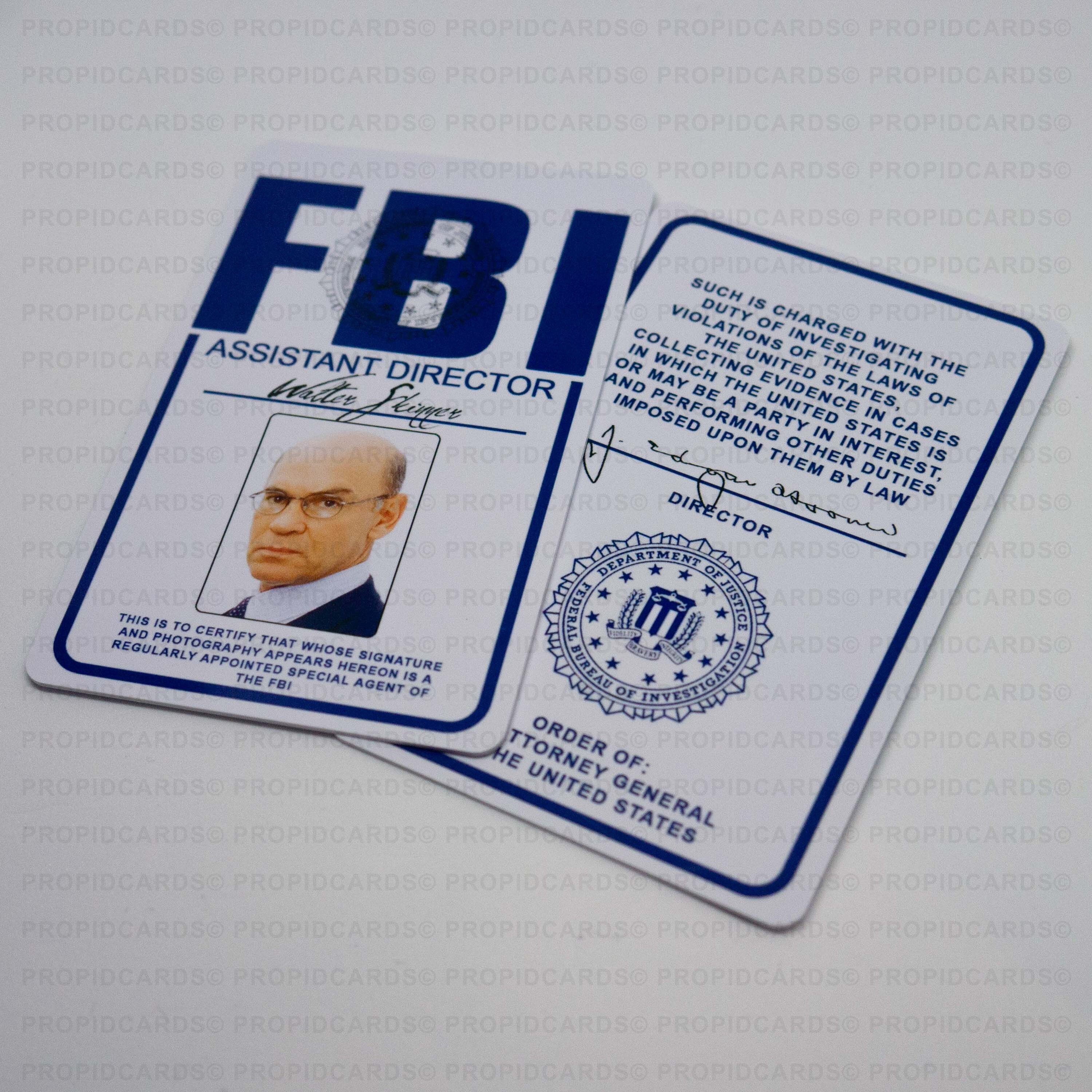 The X-Files FBI ID Badge Special Agent Fox Mulder Dana | Etsy