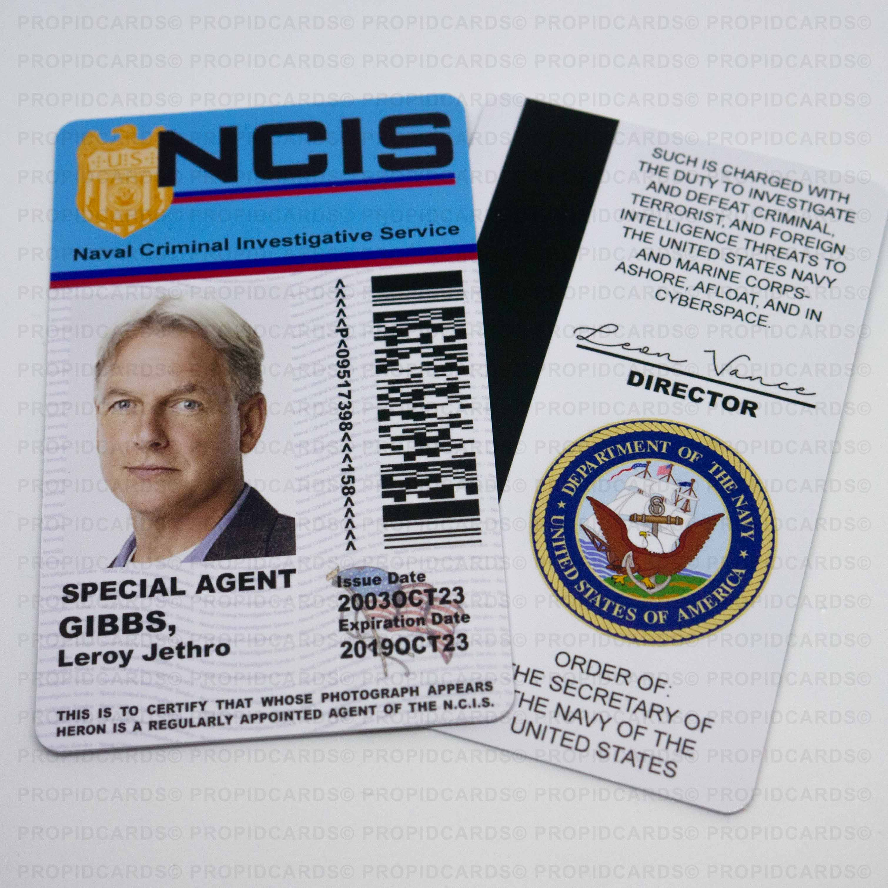 Novelty NCIS TV Show ID Badge Gibbs McGee DiNozzo Abby | Etsy