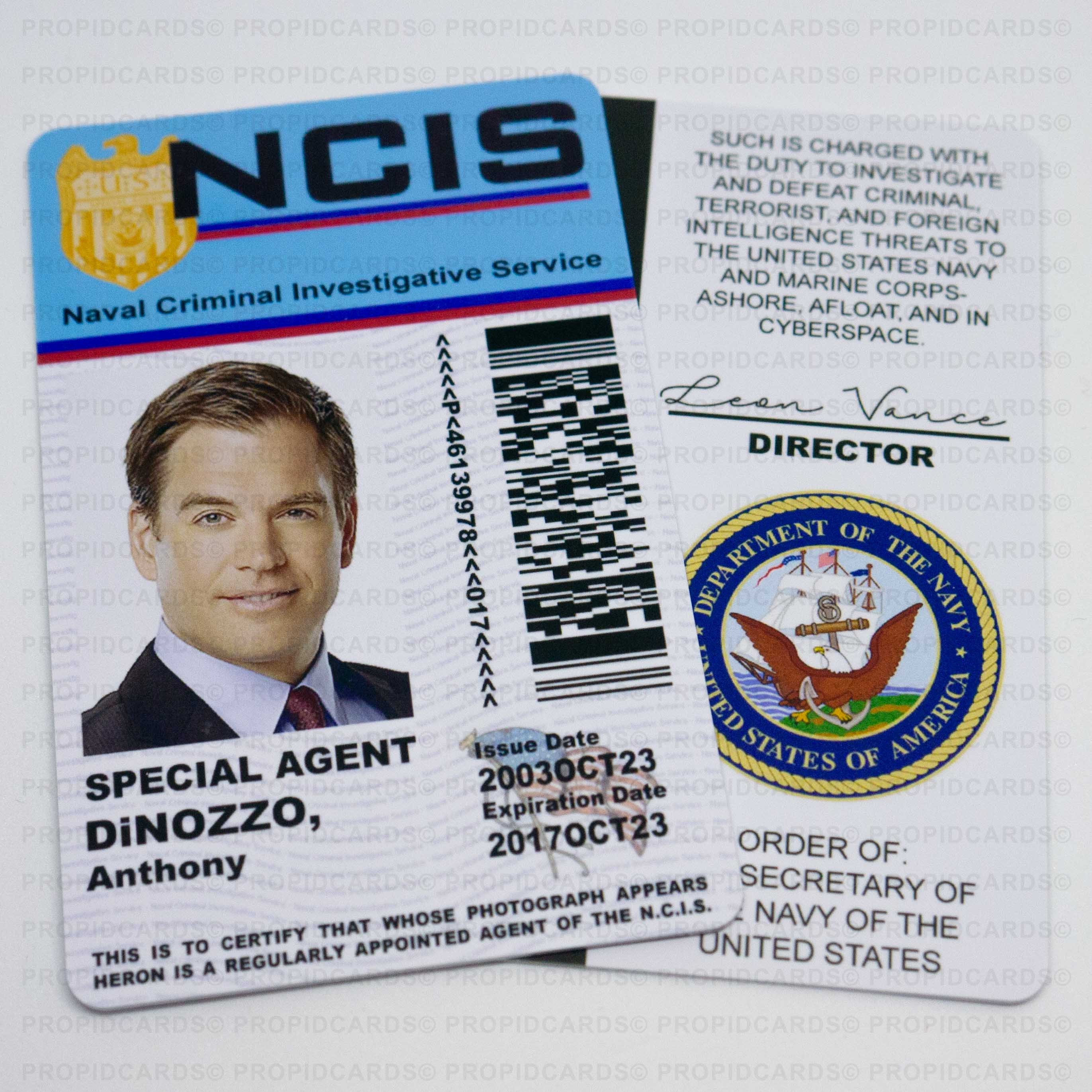 Novelty NCIS TV Show ID Badge Gibbs McGee DiNozzo Abby | Etsy