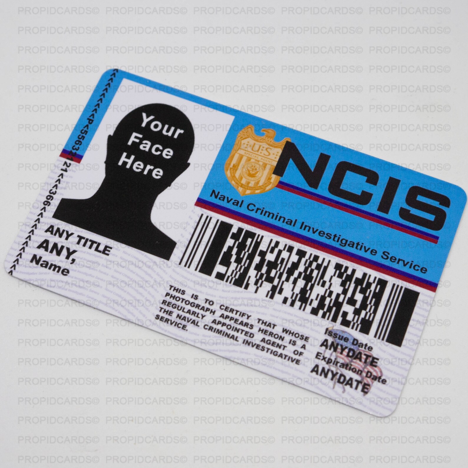 Nouveauté Ncis Tv Show Id Badge Horizontal Wallet Version Etsy