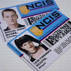 Novelty NCIS TV Show ID Badge Horizontal Wallet Version - Etsy
