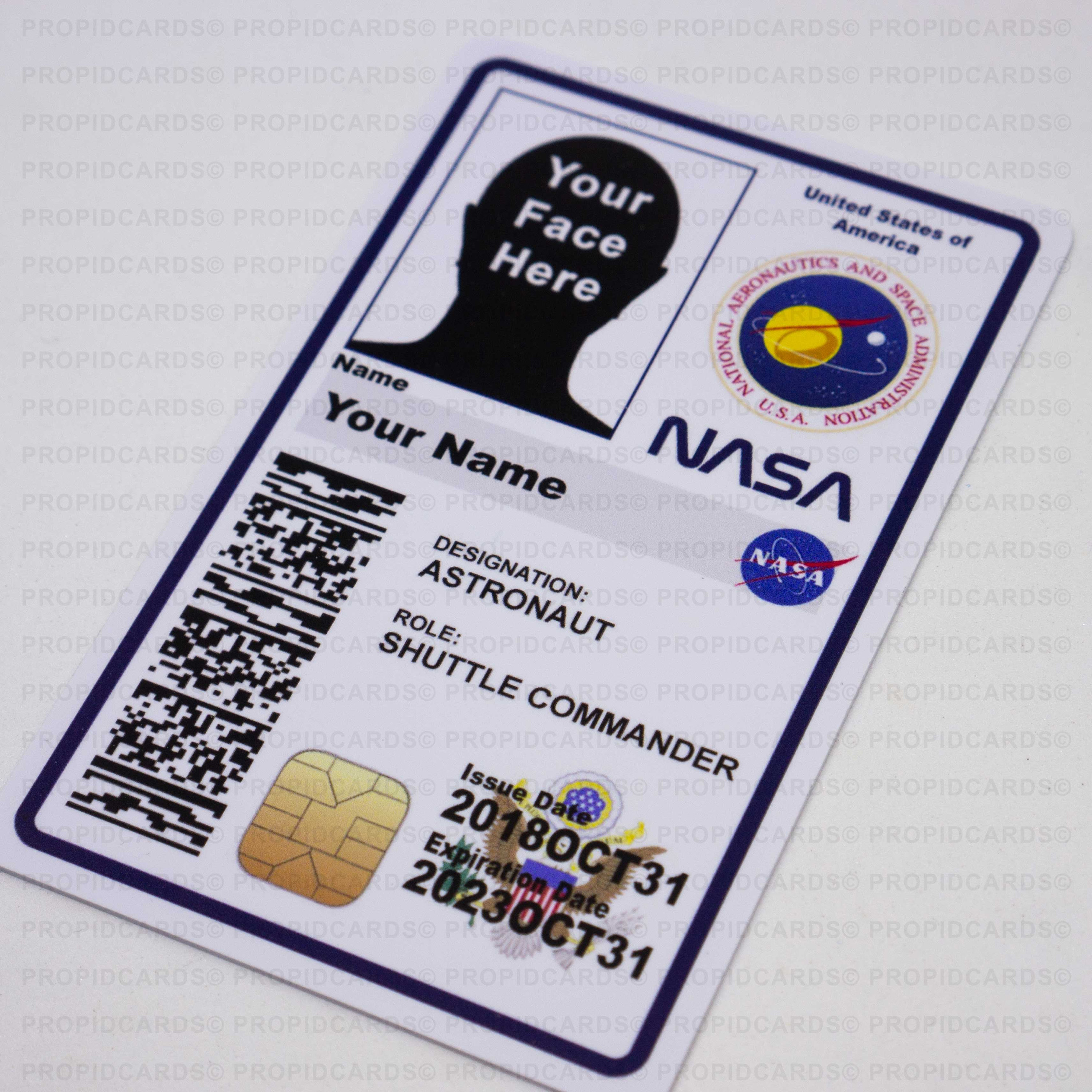Printable Nasa Engineer Outer Space Id Card Badge Nam vrogue.co