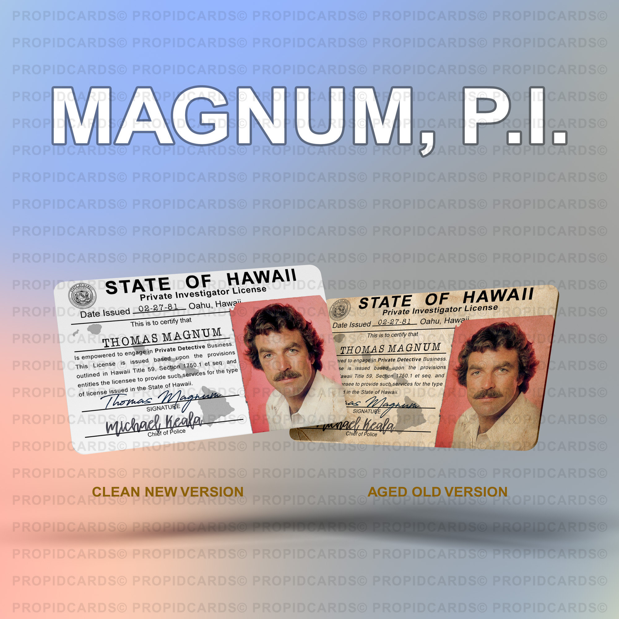 Magnum Pi Id Card