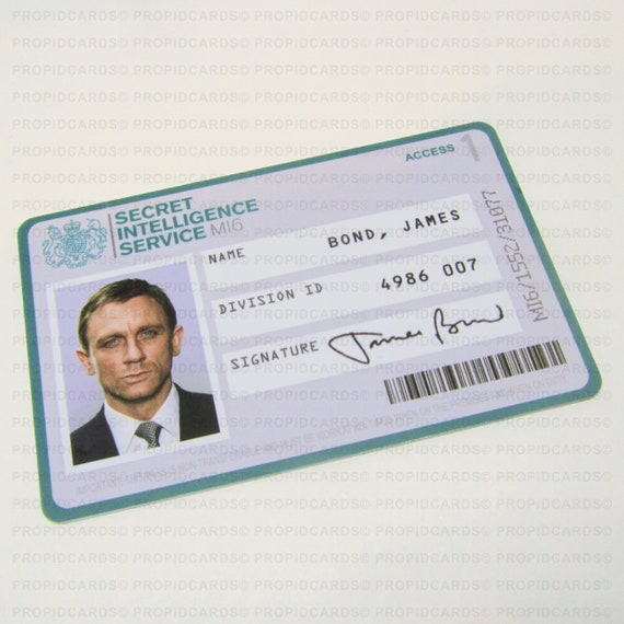 Secret Intelligence Service Id Card
