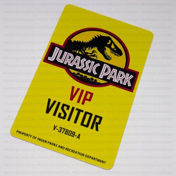 Jurassic Park Id Card
