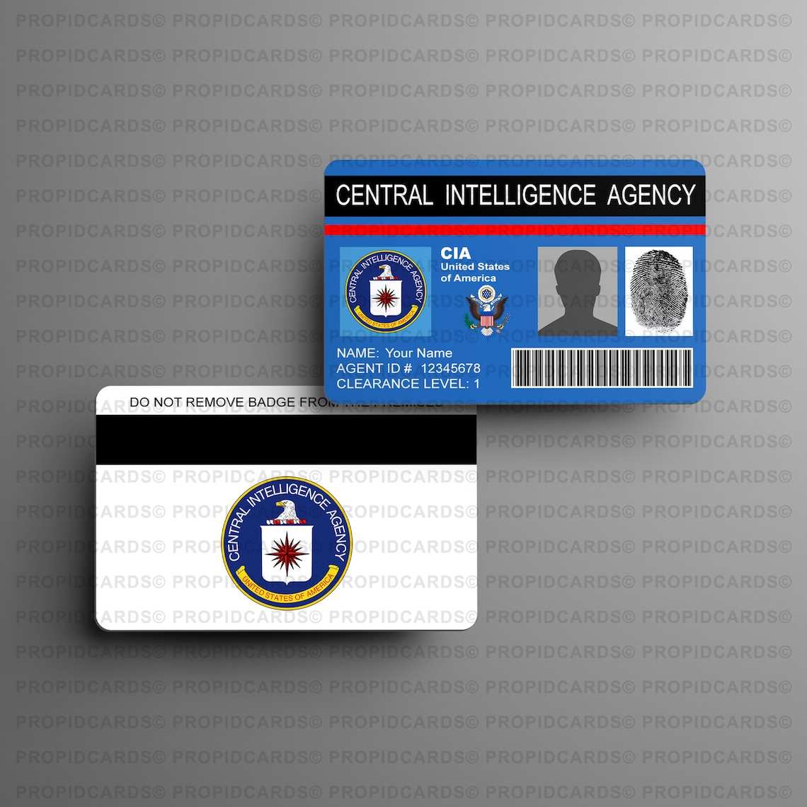 Novelty CIA ID Badges Movie Prop TV Props Central Etsy