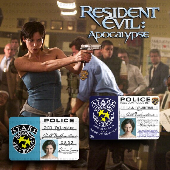 RESIDENT EVIL 2 Apocalypse | Jill Valentine Raccoon City S.T.A.R.S. Police  ID