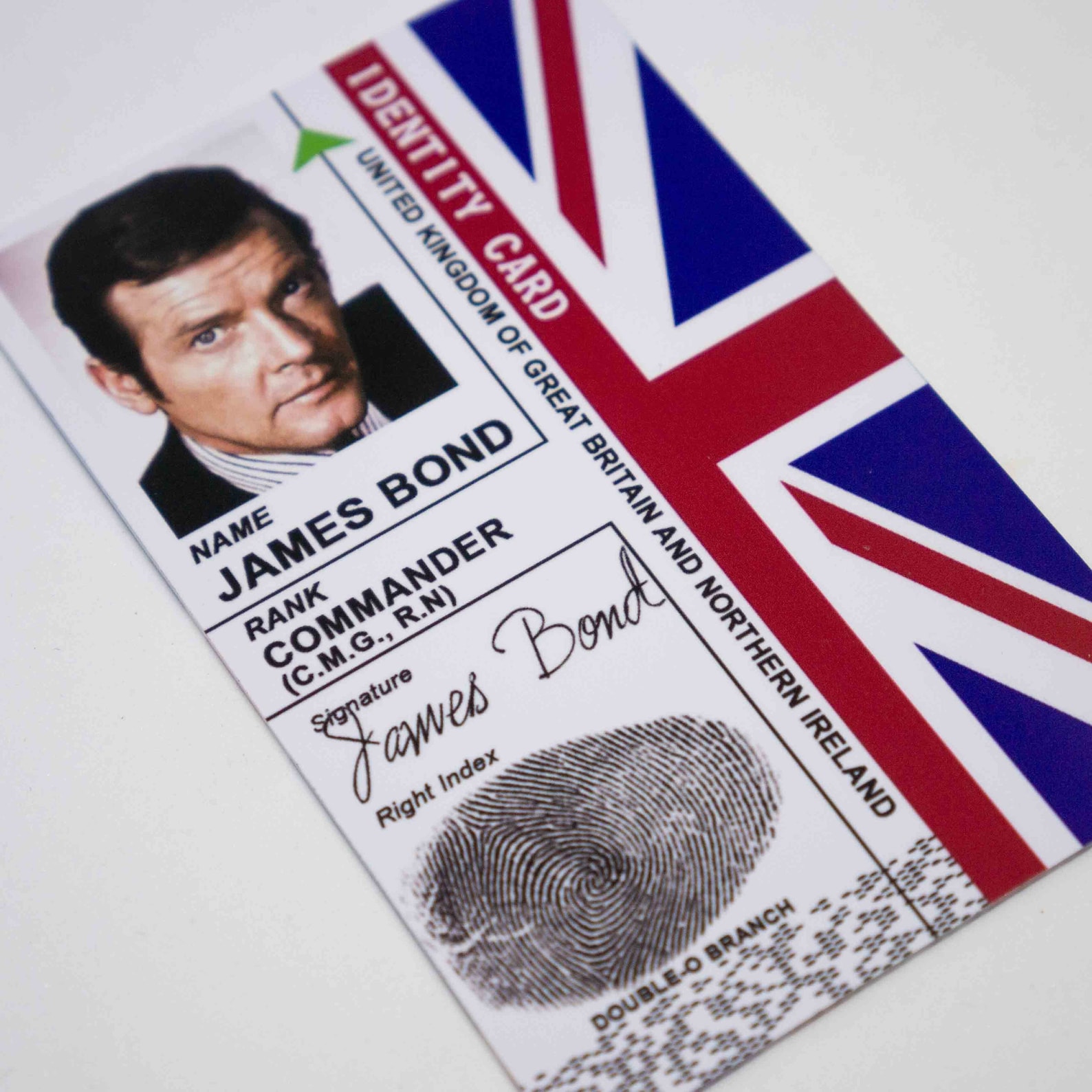James Bond 007 Secret Agent ID Card Secret Intelligence Etsy UK