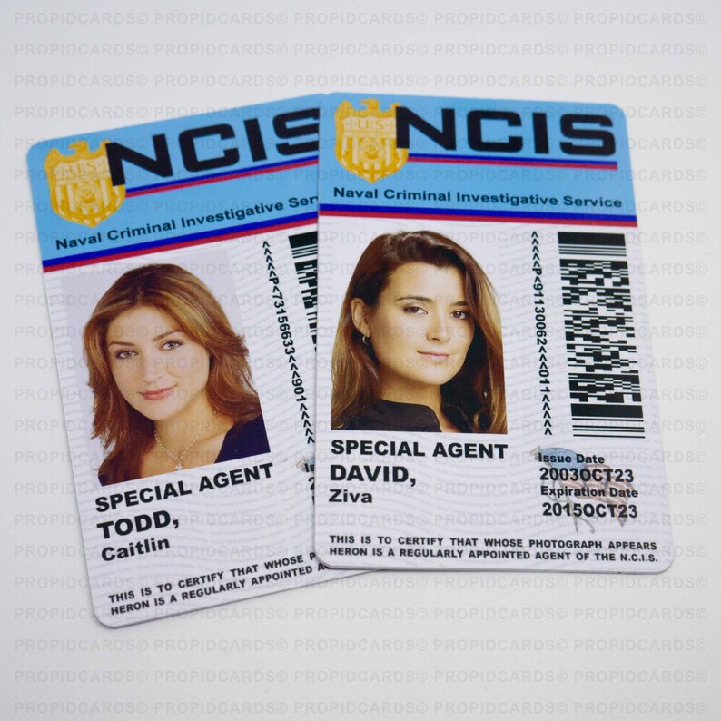 Novelty NCIS TV Show ID Badge Gibbs Mcgee Dinozzo Abby - Etsy