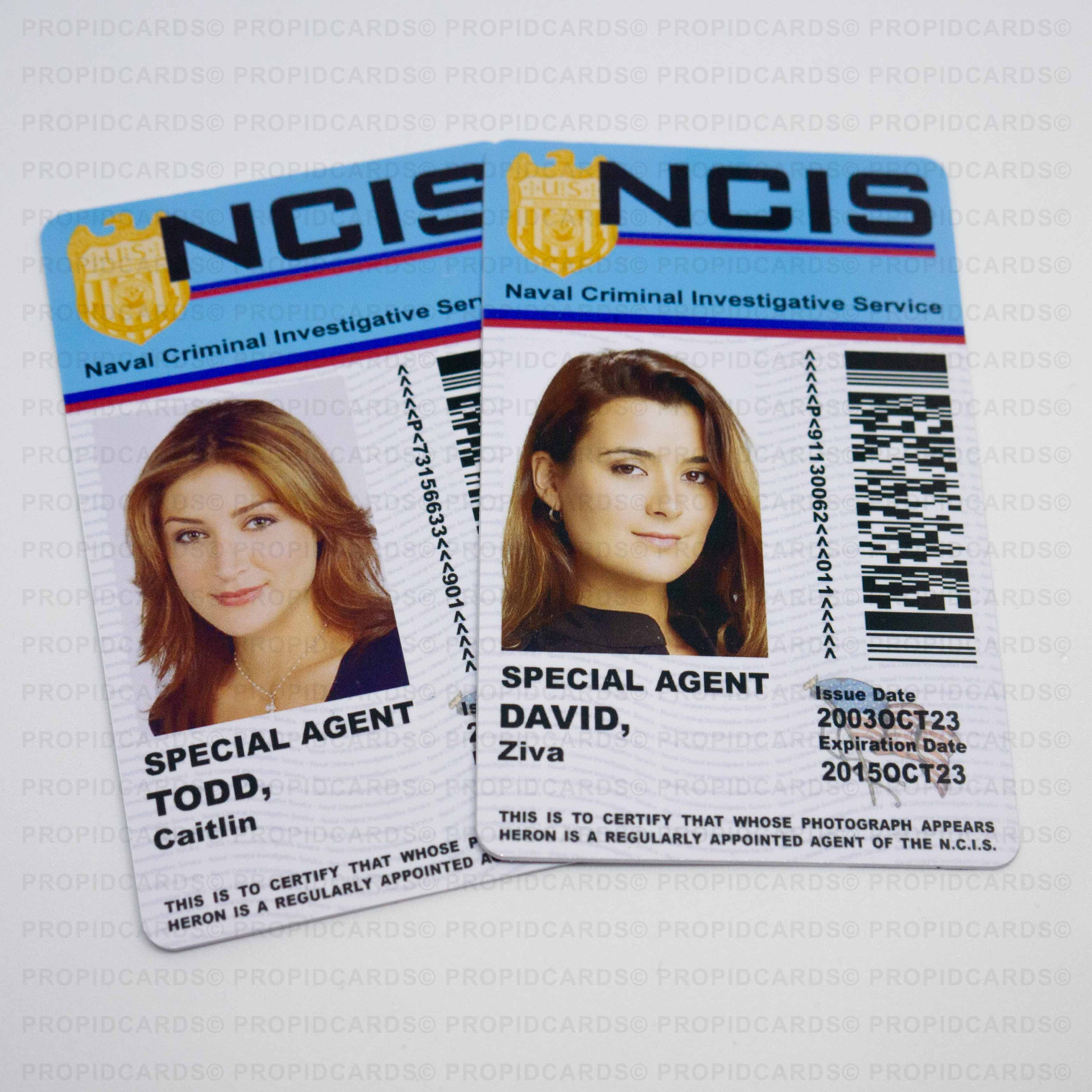 Novelty NCIS TV Show ID Badge Gibbs Mcgee Dinozzo Abby | Etsy UK